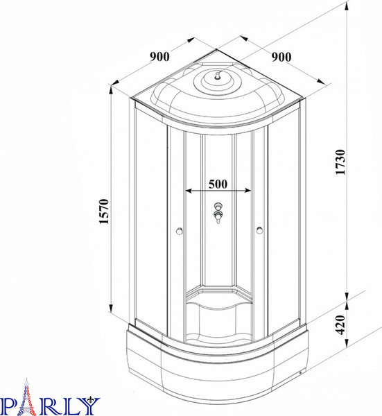 Изображение товара Душевая кабина Parly Bett B921