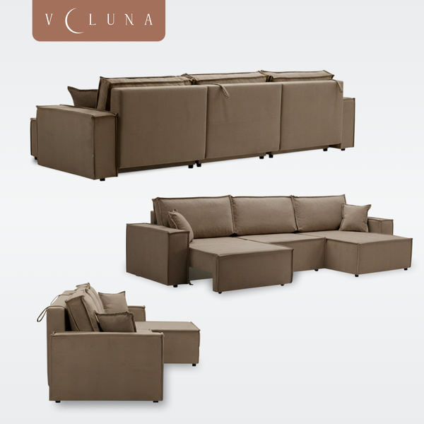 Изображение товара Диван угловой VELUNA Фабио MAX (Erika Brown)
