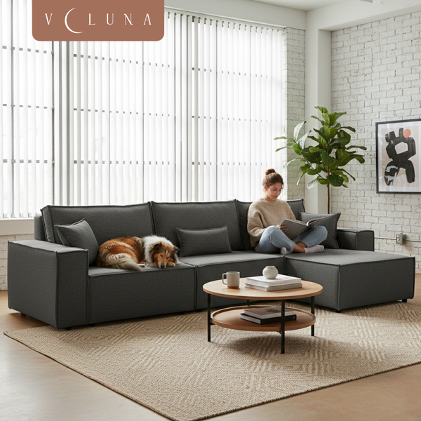 Изображение товара Диван угловой VELUNA Фабио MAX (Erika Dark Grey)