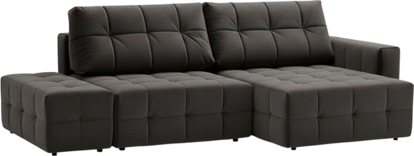 Изображение товара Диван угловой VELUNA Энзо PUF-KL-O-PM1R правый (Erika Dark Grey)