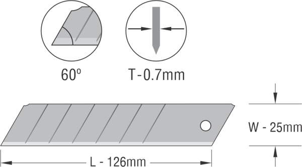 Изображение товара Набор сменных лезвий канцелярских Kangaro Miles / B254-10 (10шт)