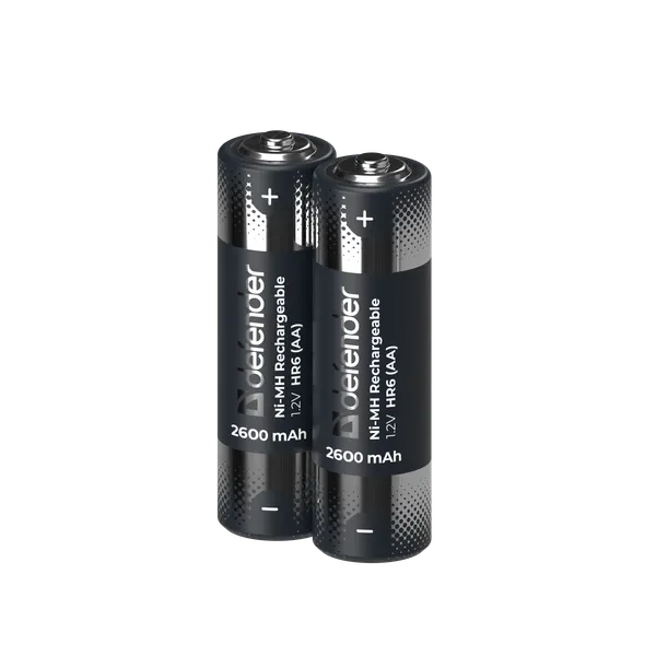Изображение товара Комплект аккумуляторов Defender HR6-2BL 2600mAh АА Ni-MH / 56512 (2шт)