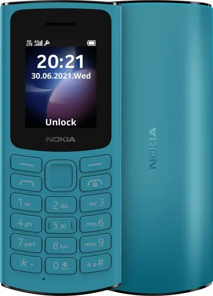 Изображение товара Мобильный телефон Nokia 105 TA-1557 DS EAC CYAN (бирюзовый)