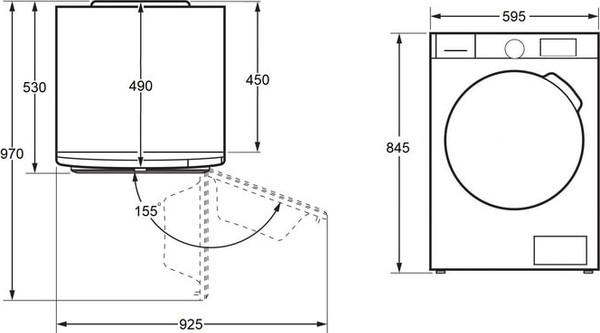 Изображение товара Сушильная машина Maunfeld MFDM157WH200 SLIM