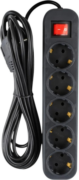 Изображение товара Сетевой фильтр DEKRON DEK0905-1513 (черный)