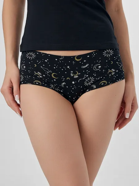 Изображение товара Пижама Mark Formelle 442202 (р.164/170-88-94, черный/созвездие на черном)