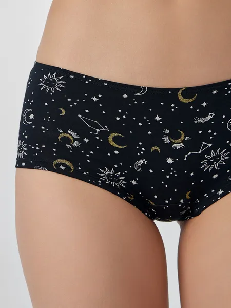 Изображение товара Пижама Mark Formelle 442202 (р.164/170-100-106, черный/созвездие на черном)