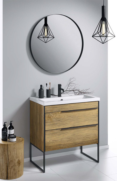 Изображение товара Тумба с умывальником Aqwella Fargo FRG0107DB + Фостер 70