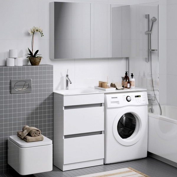 Изображение товара Тумба с умывальником Aqwella Forma FOR01052 L + Forma 115 FOR.11.04.D-L