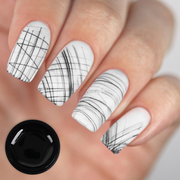 Изображение товара Гель-краска для ногтей Queen Fair Гель-паутинка LED/UV / 4678673 (8 мл, черный)