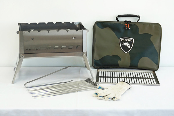 Изображение товара Мангал Берег Люкс (нержавющая сталь )