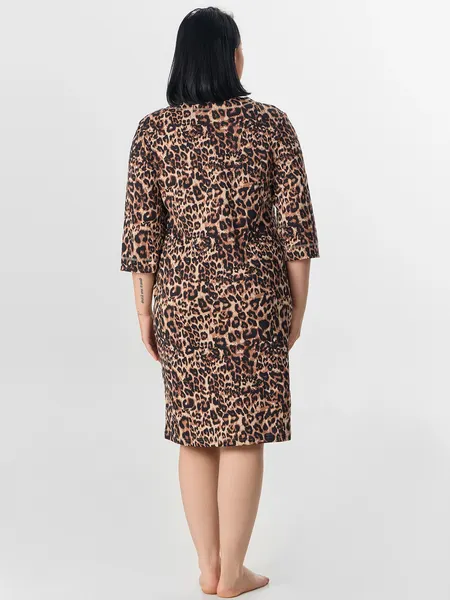 Изображение товара Халат Mark Formelle 552266-1 (р.164/170-116-122, леопард на песочном)