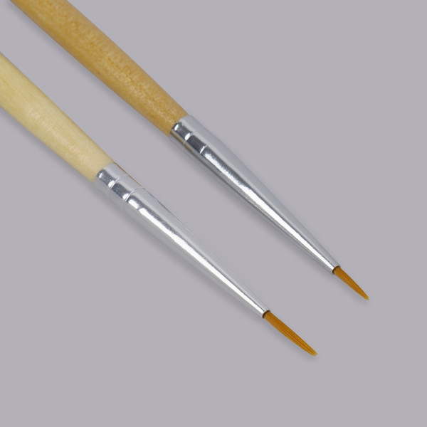 Изображение товара Набор кистей для маникюра Queen Fair 3004406 (2шт, бежевый)