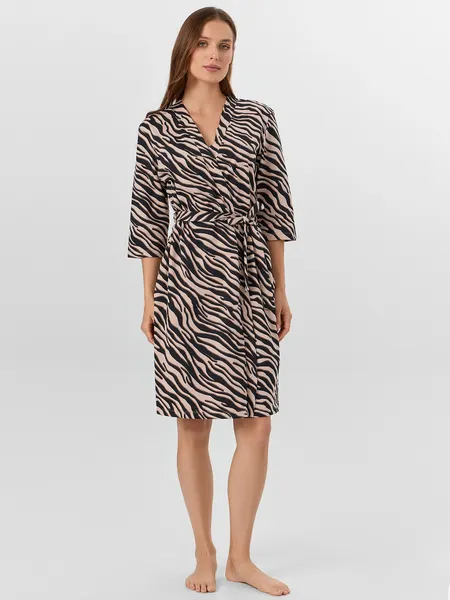 Изображение товара Халат Mark Formelle 552275/1 (р.164/170-88-94, зебра на холодном бежевом)