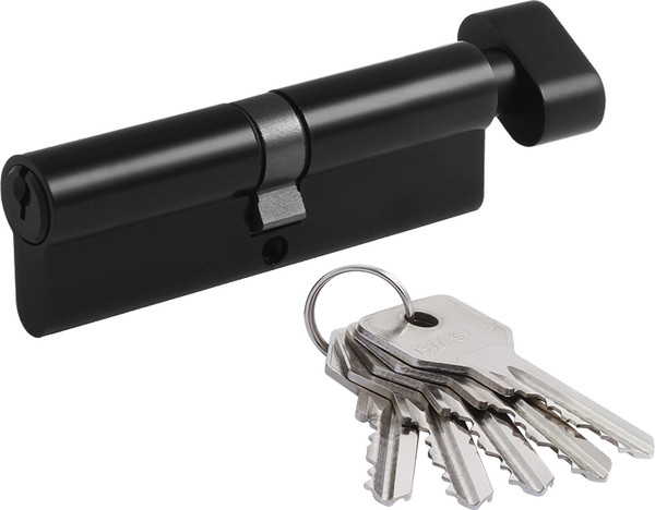 Изображение товара Цилиндровый механизм замка Нора-М STD AL ЛВ-100 50-50 (черный)