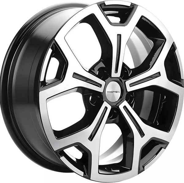 Изображение товара Литой диск Khomen KHW1710 Coolray 17x6.5" 5x114.3мм DIA 54.1мм ET 45мм (Black)