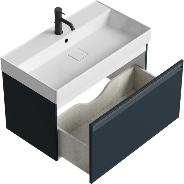 Изображение товара Тумба с умывальником Aqwella Pure PUR0108GRM + Вилис 800 / 4610119205126