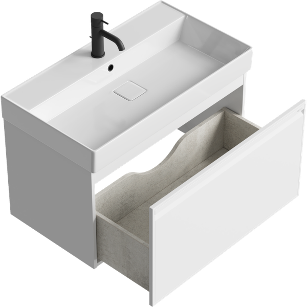 Изображение товара Тумба с умывальником Aqwella Pure PUR0108WM + Вилис 800 / 4610119205126