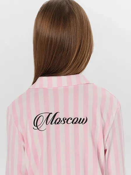 Изображение товара Пижама детская Mark Formelle 567754 (р.146-72, розовая полоска/Moscow)