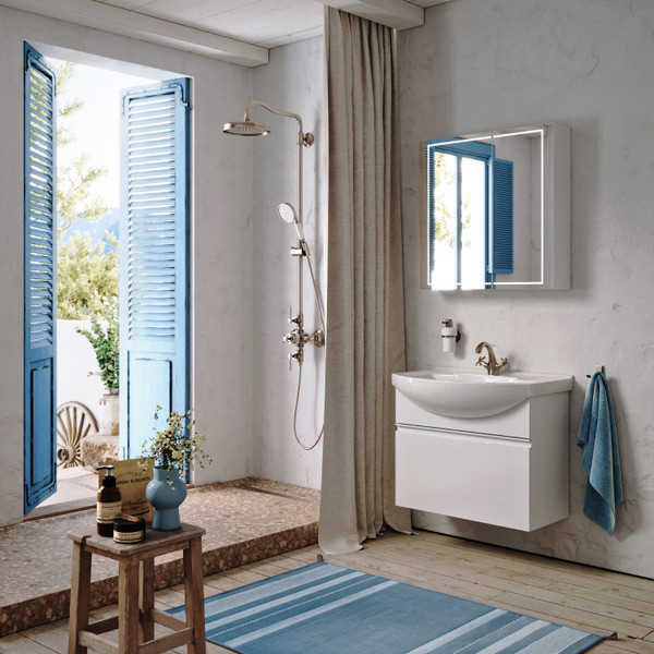 Изображение товара Тумба с умывальником Aqwella Rodos ROD01081 + Элеганс 85