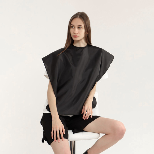 Изображение товара Накидка парикмахерская Queen Fair 7122011 (черный)