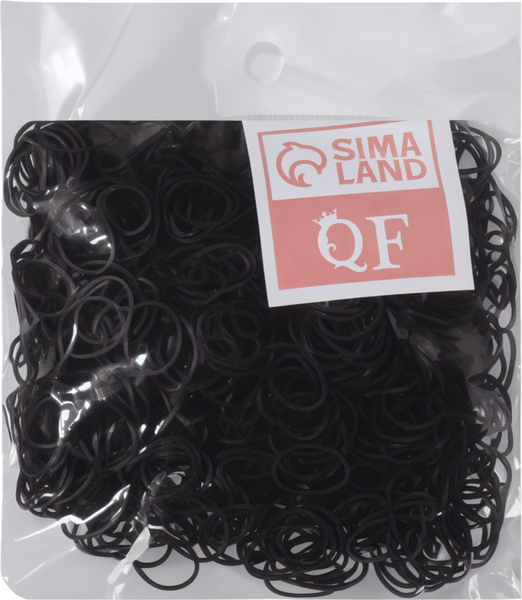 Изображение товара Набор резинок для волос Queen Fair Для создания причесок / 5270144 (черный)