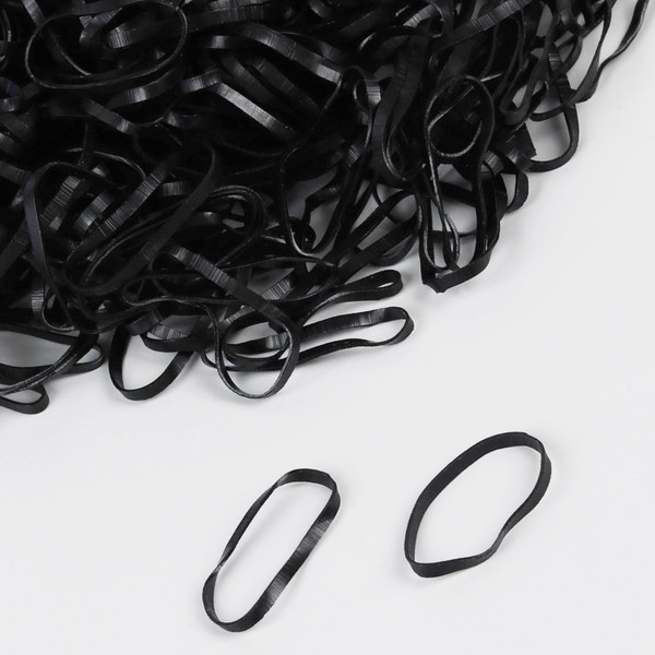 Изображение товара Набор резинок для волос Queen Fair Для создания причесок / 5270144 (черный)