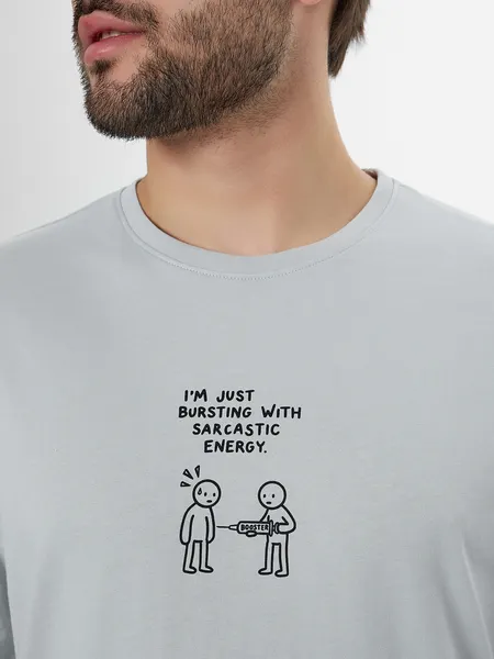 Изображение товара Комплект домашней одежды Mark Formelle 591044 (р.108-98-182/188, светло-серый/светло-серая клетка)