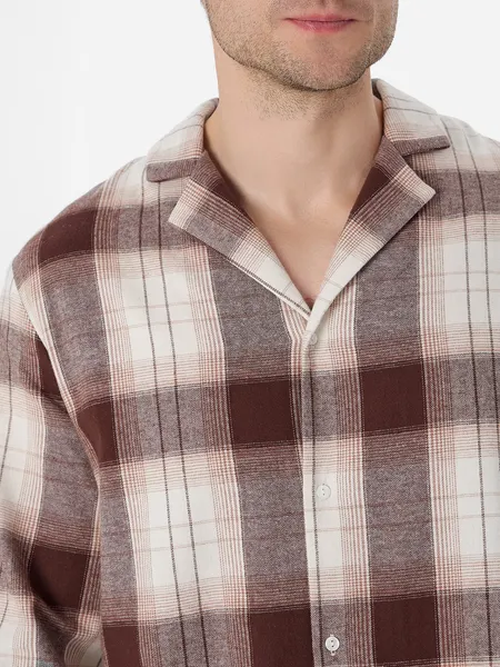 Изображение товара Пижама Mark Formelle 591047 (р.116-106-188, черная клетка на светло-молочном)