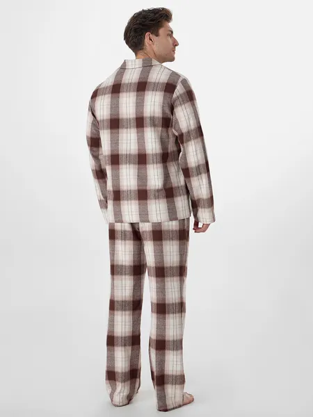 Изображение товара Пижама Mark Formelle 591047 (р.116-106-188, черная клетка на светло-молочном)