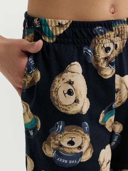 Изображение товара Пижама детская Mark Formelle 563327 (р.116-60, кристалл/мишки на неви)