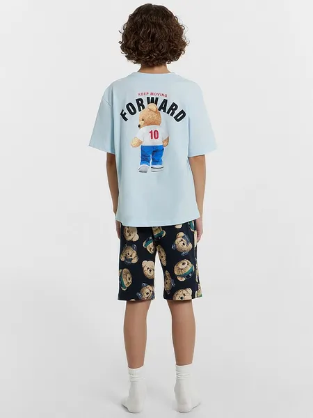 Изображение товара Пижама детская Mark Formelle 563327 (р.116-60, кристалл/мишки на неви)