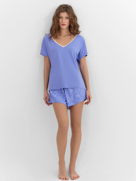 Изображение товара Пижама Mark Formelle 592544 (р.164/170-92-98, аметист/цветы на аметистовом)
