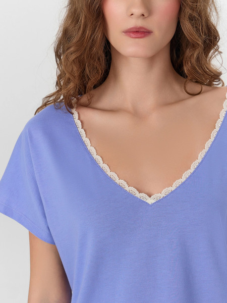 Изображение товара Пижама Mark Formelle 592544 (р.164/170-104-110, аметист/цветы на аметистовом)