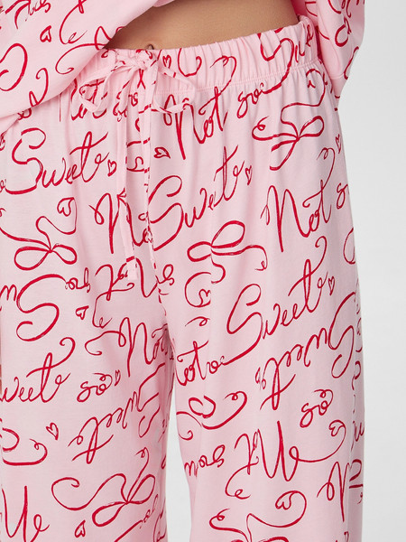 Изображение товара Пижама Mark Formelle 592554 (р.164/170-104-110, текст на розовом)
