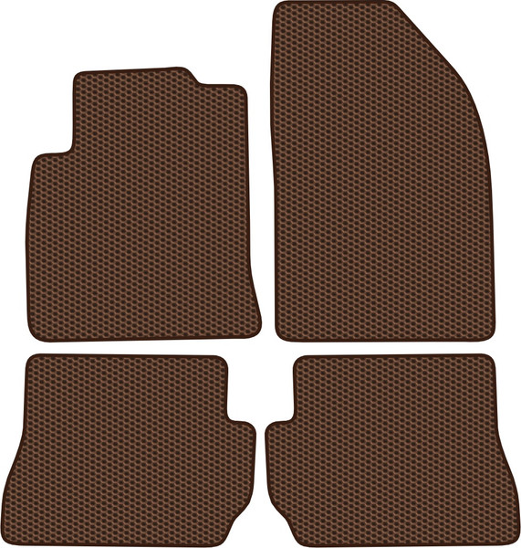 Изображение товара Комплект ковриков для авто Alicosta 2246_1-кор для Ford Fiesta V хэтчбек 5 дв/Mk6 2002-2008 (EVA соты, коричневый)