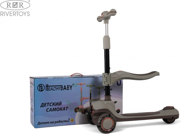 Изображение товара Беговел RiverToys HB-603 (серый)