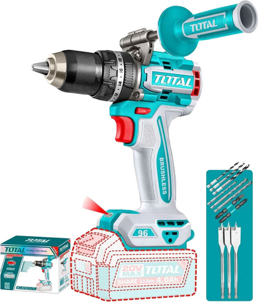 Изображение товара Аккумуляторная дрель-шуруповерт TOTAL TIDLI209685