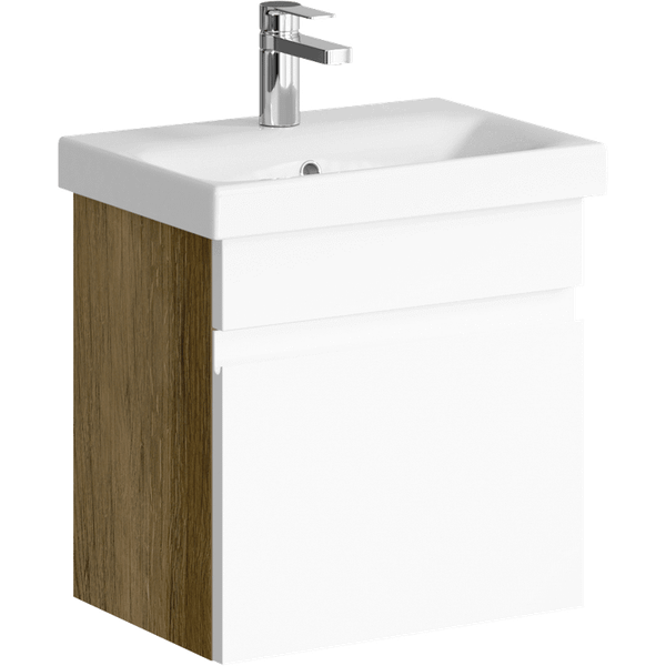 Изображение товара Тумба с умывальником Aqwella Smart SRT0105DB + Moduo 50 Slim (S-UM-MOD50SL/1)