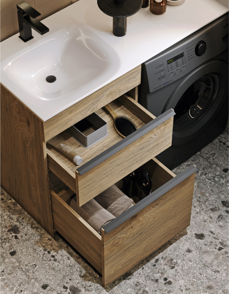 Изображение товара Тумба с умывальником Aqwella Terra TER01052NDB L + Forma 115 FOR.11.04.D-L