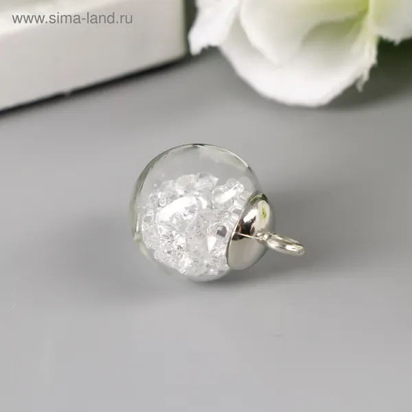 Изображение товара Набор подвесок декоративных Арт Узор Шар - камешки / 3924278 (10шт)