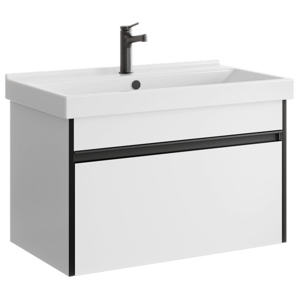 Изображение товара Тумба с умывальником Aqwella Urban URB0108W + Фостер 80 (4640021064733)