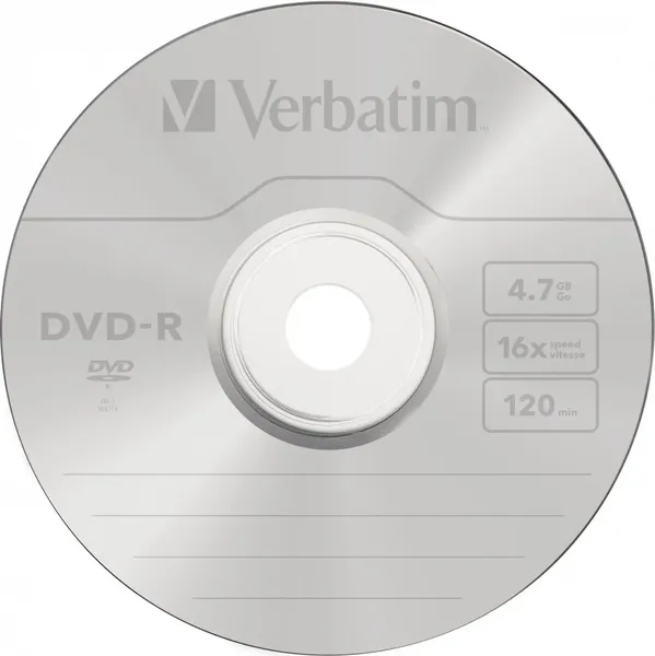 Изображение товара Набор дисков DVD-R Verbatim AZO Matt Silver CakeBox 4.7GB 16x / 43522 (25шт)
