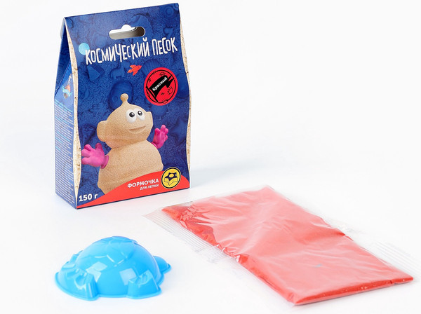 Изображение товара Набор для лепки Волшебный мир Космический песок / 10948786 (150г, красный)