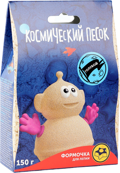 Изображение товара Набор для лепки Волшебный мир Космический песок / 10948787 (150г, голубой)