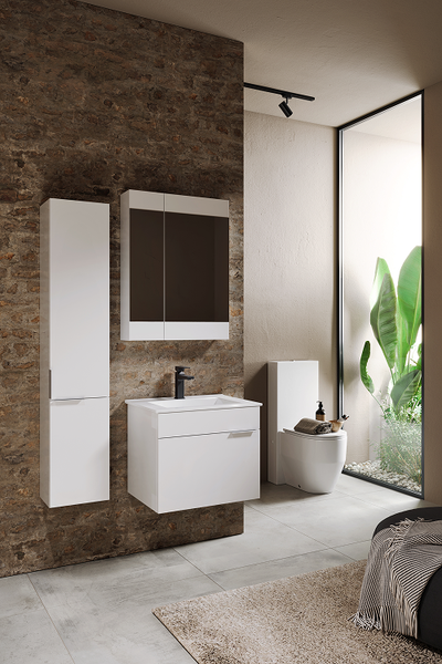 Изображение товара Тумба под умывальник Aqwella Бриг Br.01.06/1/W + Quadro 60 / QDR60SLWB01