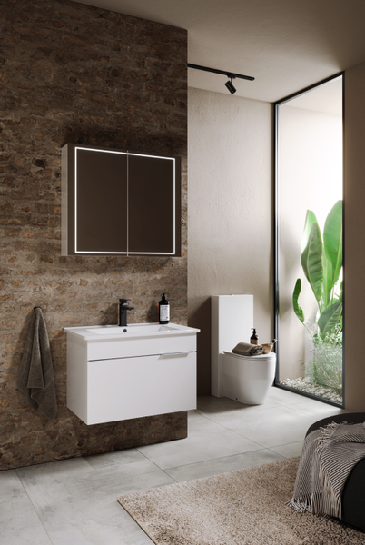 Изображение товара Тумба под умывальник Aqwella Бриг Br.01.07/1/W + Оскар 75 (33856)