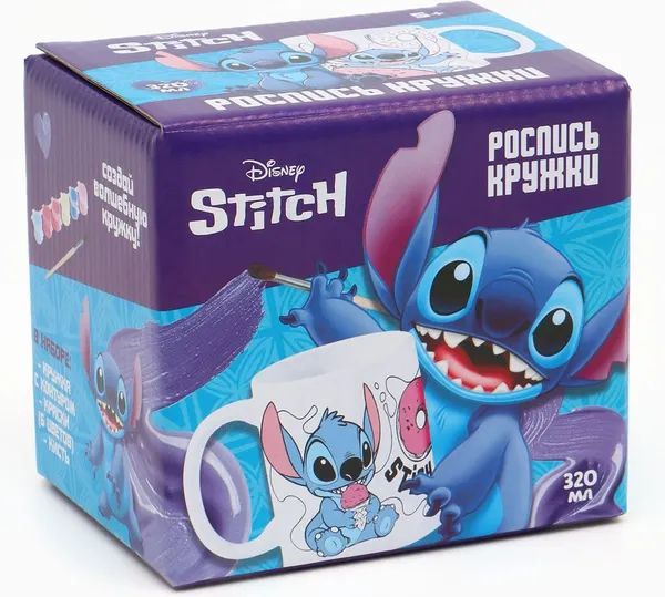 Изображение товара Набор для творчества Disney Кружка под раскраску Сладкое приключение Стич / 10919345