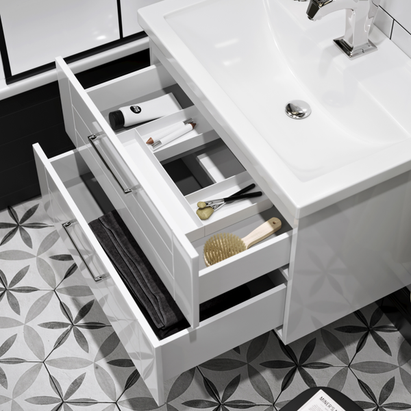 Изображение товара Тумба с умывальником Aqwella Манчестер MAN01072 + Фостер 70