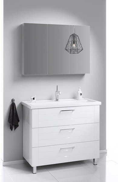 Изображение товара Тумба с умывальником Aqwella Манчестер 100 / MAN01103 + Фостер 100 (4640021065204)